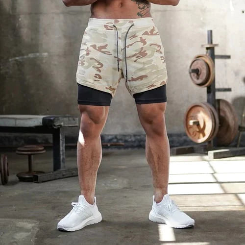  Herren -Fitness -Shorts mit Doppelschicht-6