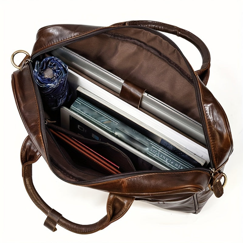 Milan | Leren Crossbody Messenger Laptop Handtasche