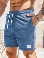  Gelegenheitsshorts von Männern - elastische Taille - einstellbar-2