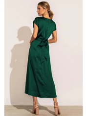 JASMIN | Satin-Cross-Over-Kleid