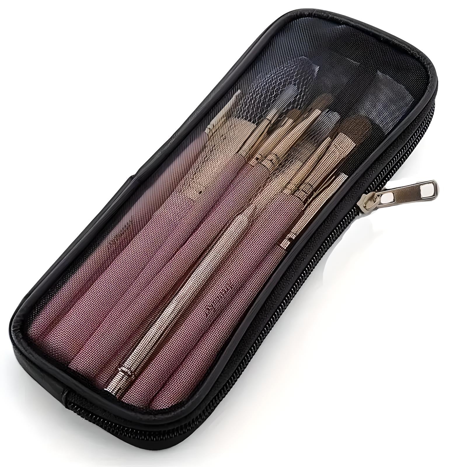 Celia | Atmungsaktive Mesh-Design Pinsel Tasche