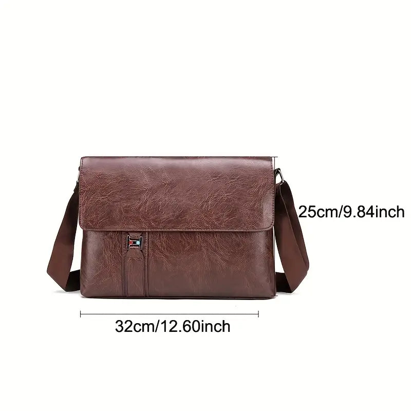 Lars | Minimalistische große Leder-Schultertasche