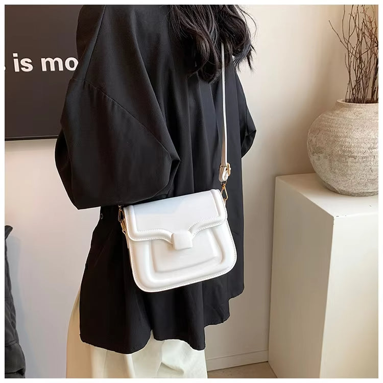 Luna | Damen PU Leder Sattel Crossbody Sling Tasche