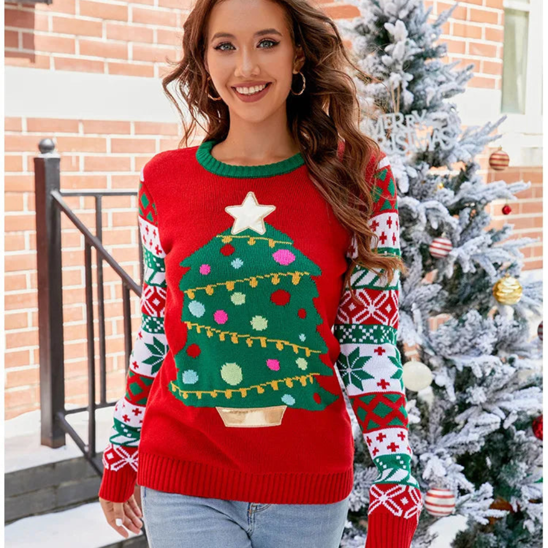 Amelie | Women's Long Sleeve Christmas Sweater