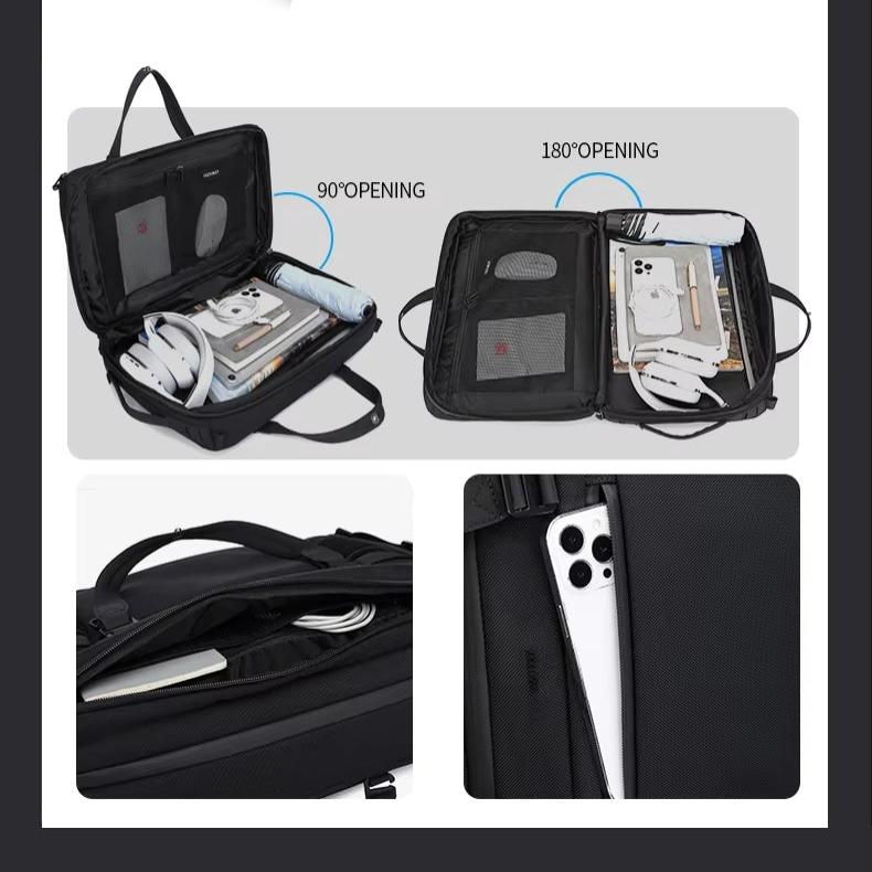 Miles | Herren große Business Laptop umwandelbare Sling Rucksack Tasche