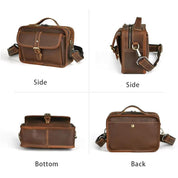 Lucas | Retro Leder Kleine Crossbody Messenger Handtasche