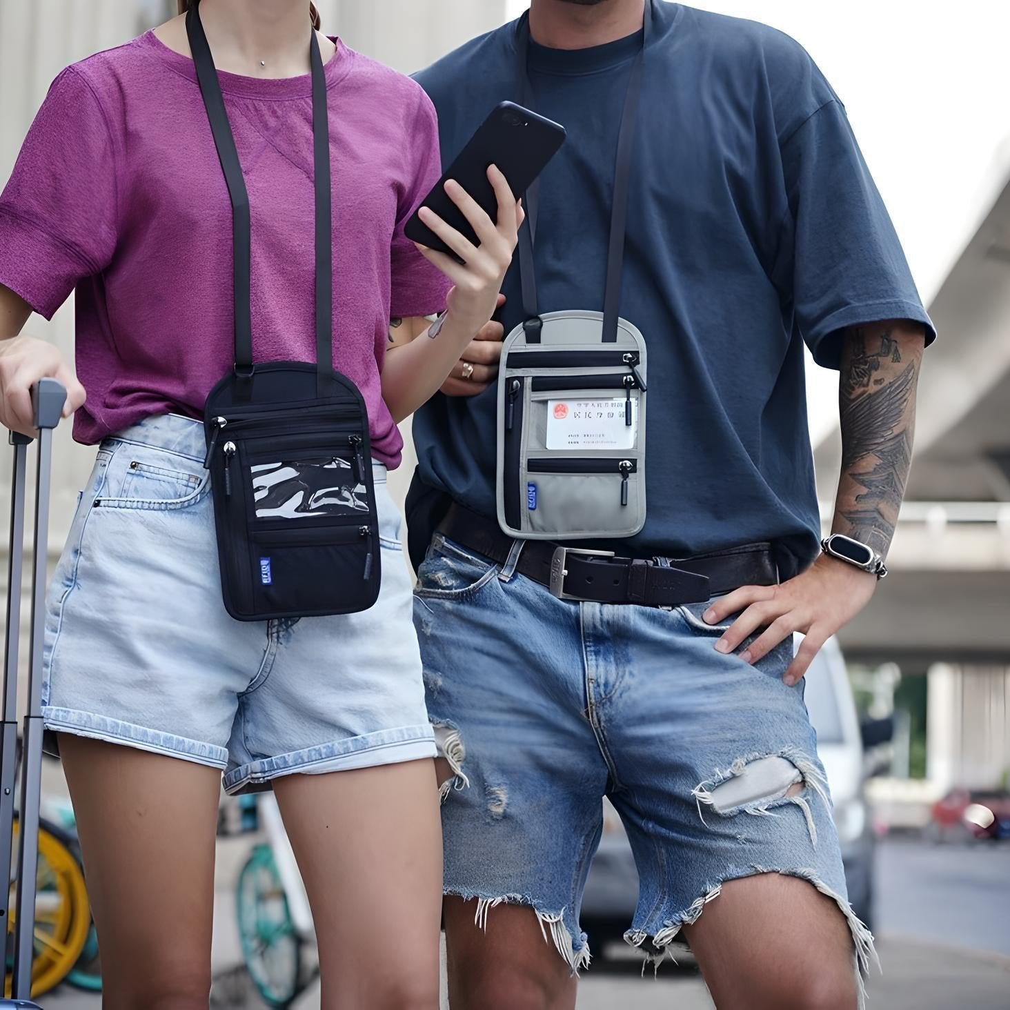 Zaylee | RFID-blockierende Reisehalsgeldbörse