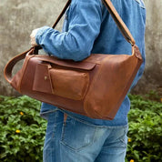 Zion | Retro Crazy Horse Leder Crossbody Sling Reisetasche