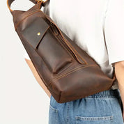 Zion | Retro Crazy Horse Leder Crossbody Sling Reisetasche