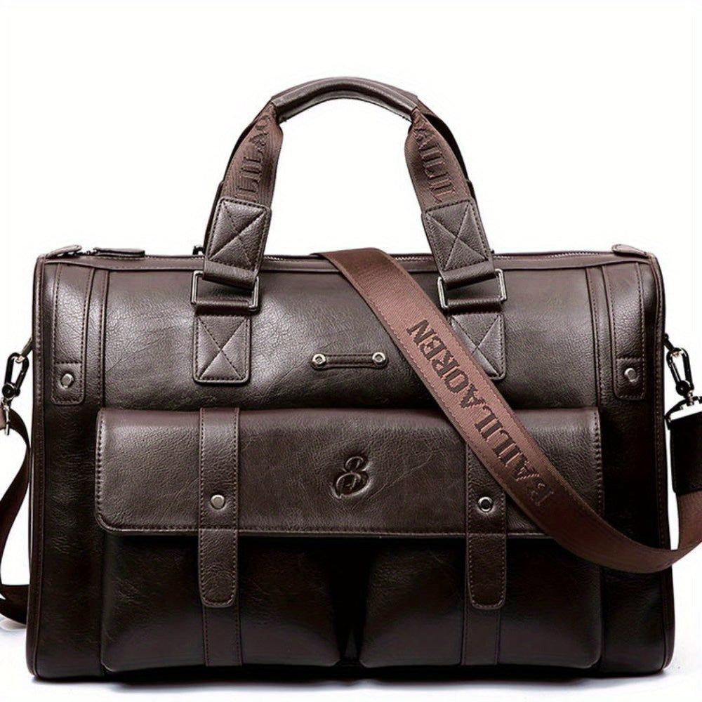 Milan | Leder Crossbody Laptop Reis Messenger Tasche