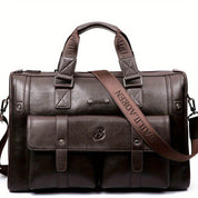 Milan | Leder Crossbody Laptop Reis Messenger Tasche
