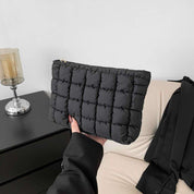 Sophie | Gequiltete Kosmetik-Make-up-Clutch mit Reißverschluss