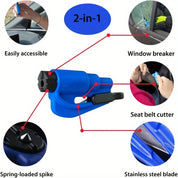 Kompakter Notfallsicherheit Hammer mit ergonomischem Griff - Fensterbrecher für schnelle Flucht im Auto, in mehreren Farben erhältlich-6