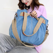 Lars | Retro Canvas Große Umhängetasche und Schultertasche