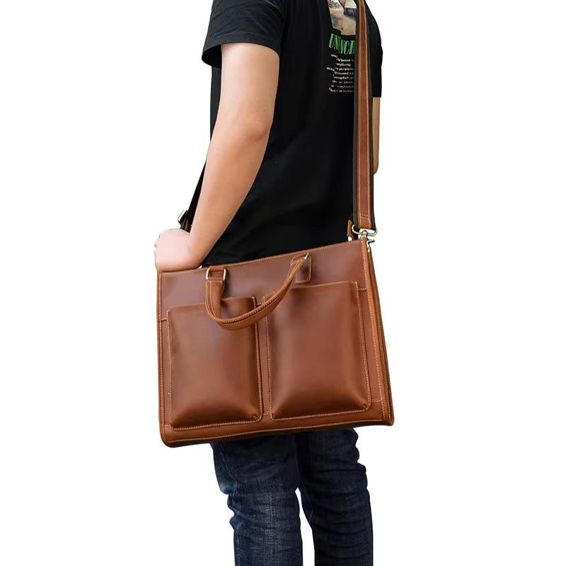 Jack | Herren Vintage Leder Reise Crossbody Messenger Handtasche