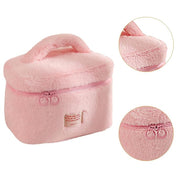 Aliya | Damen Kosmetiktasche Organizer mit großer Kapazität aus Plüsch