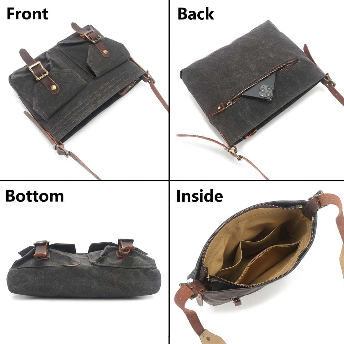 Ethan | Vintage Canvas Umhängetasche