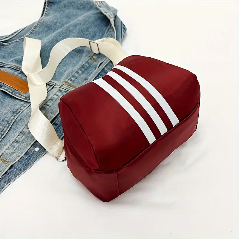 Lotte | Gestreifte Oxford Schultertasche