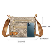 Valeria | Retro Buchstaben Druck Schultertasche