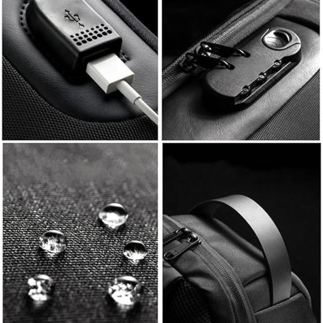 Leo | Anti-Diebstahl große Reisecrossbody-Tasche