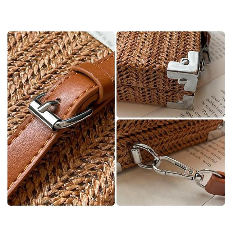 Lena | Damenmodische Geflochtene Schultertasche