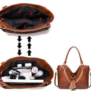 Lotte | Große Damen Reise Schultertasche aus Kunstleder