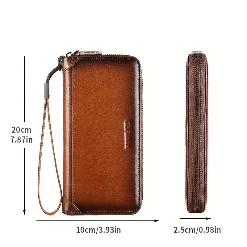 Jream | Antidiebstahl Leder Reisebörse