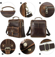 Lucas | Leder Crossbody Messenger Umhängetasche