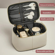 Dalia | Damen Deluxe Leder Reise Kosmetiktasche