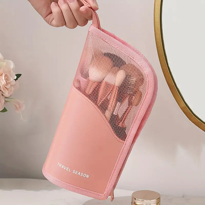 Luisa | Große wasserdichte Kosmetik- und Make-up-Tasche mit hoher Kapazität