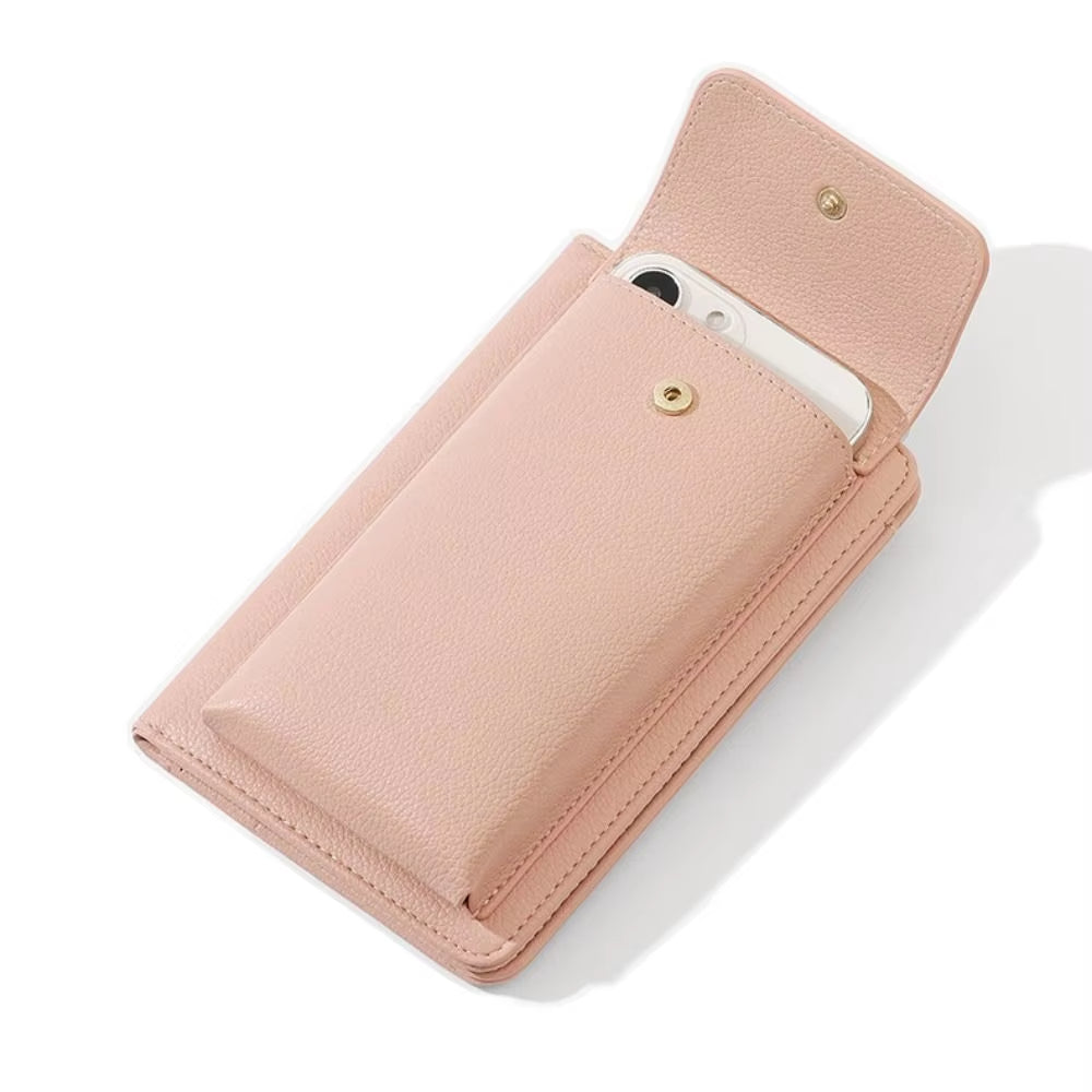 Perle | Leichter PU-Reisepasshalter mit abnehmbarem Schultergurt