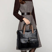 Eva | Multifunktionale PU-Leder Schultertasche