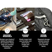 Layla | Stilvolle und vielseitige Make-up-Tasche mit schnellem Zugang