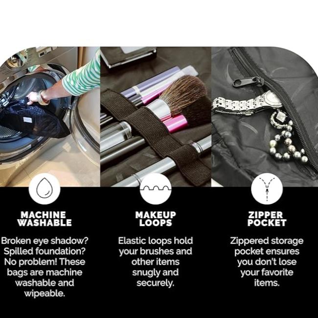 Layla | Stilvolle und vielseitige Make-up-Tasche mit schnellem Zugang