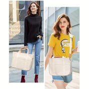 Max | Canvas Crossbody Messenger Reisetasche mit Multi-Taschen