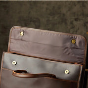 Liam | Herren Echte Leder Business Aktentasche Crossbody Messenger Tasche