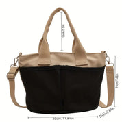 Isabel | Stilvolle Canvas Tote-Schultertasche