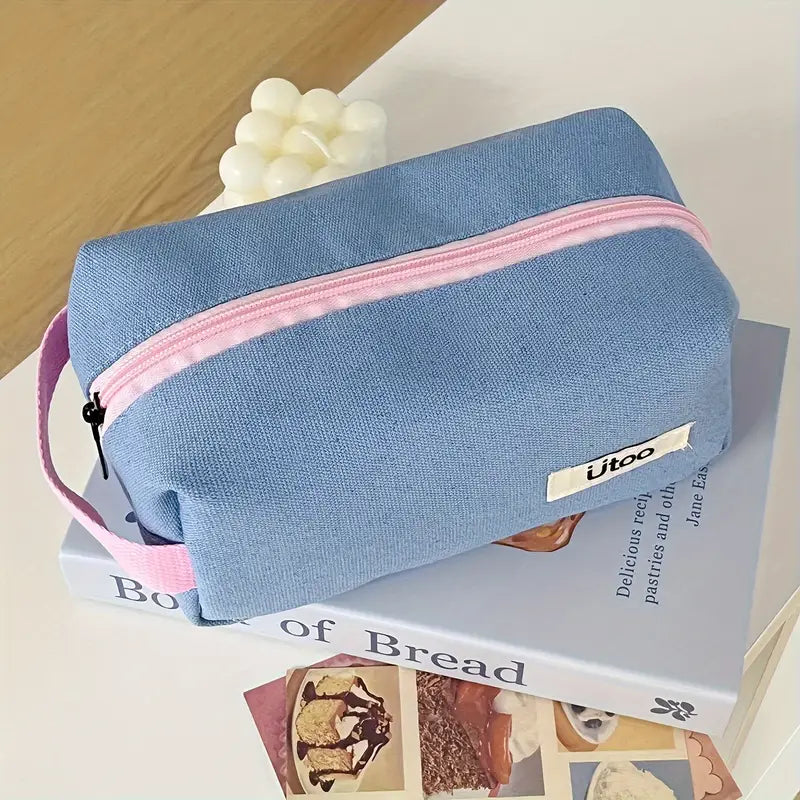 Marleigh | Canvas Kosmetik-Make-up Tasche