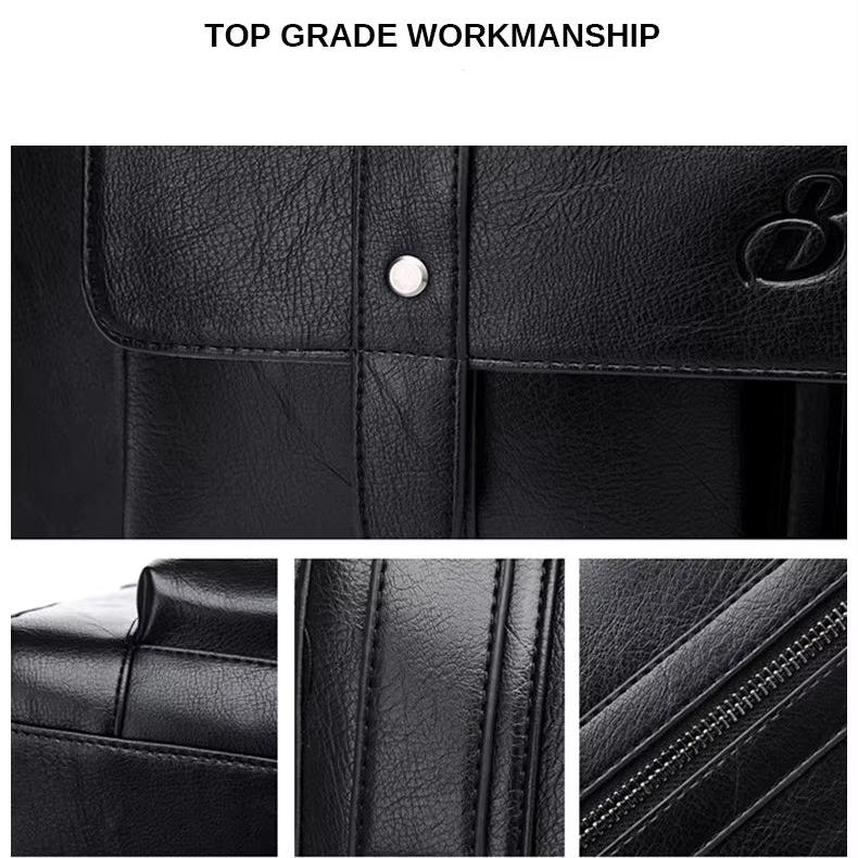 Milan | Leder Crossbody Laptop Reis Messenger Tasche