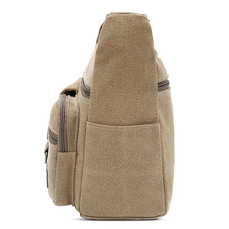 Max | Canvas Messenger Schultertasche
