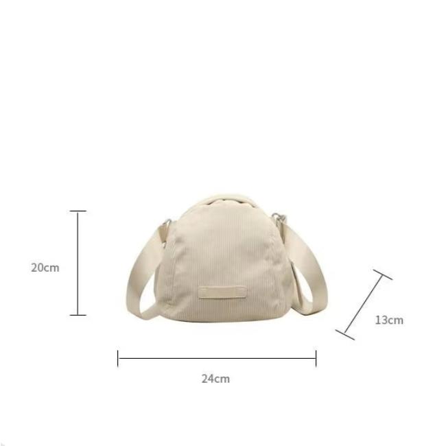 Eva | Einfache Corduroy Schultertasche
