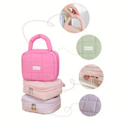 Andie | Gepolsterte, gesteppten Reise-Make-up Kosmetiktasche