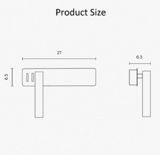 Drehbare Wandleuchte LED Leselampe Metall Flexibel Einstellbar für Schlafzimmer