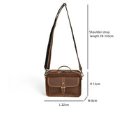 Lucas | Retro Leder Kleine Crossbody Messenger Handtasche