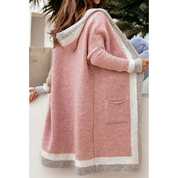 Niana | Gemütliche Lange Colorblock Strickjacke