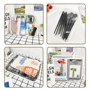 Ensley | Elegantes, Praktisches und Organisiertes Transparente Taschen-Set