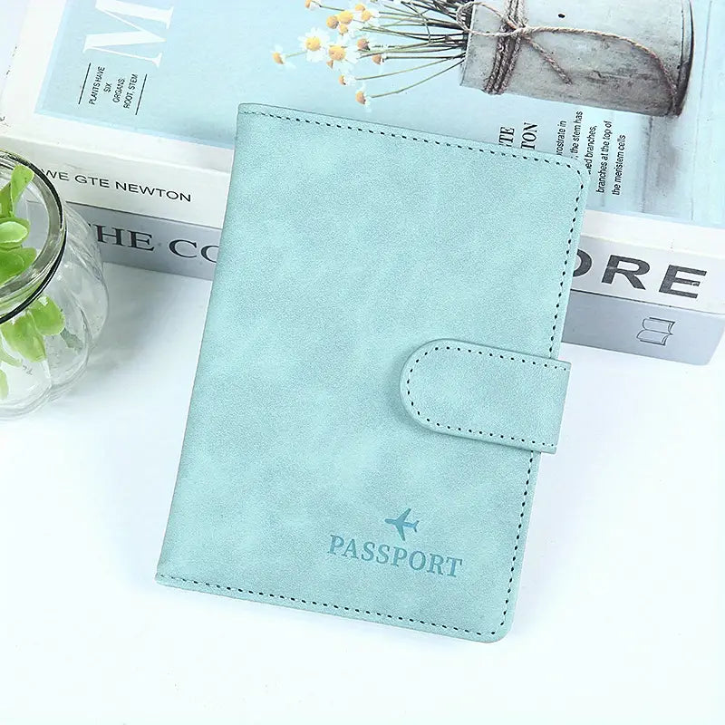 Vada | Diebstahlsicherer wasserdichter PU-Leder Reisepasshalter Geldbörse