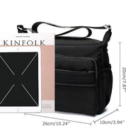 Maya | Leichter Multi-Taschen Nylon Crossbody Messenger Reisetasche