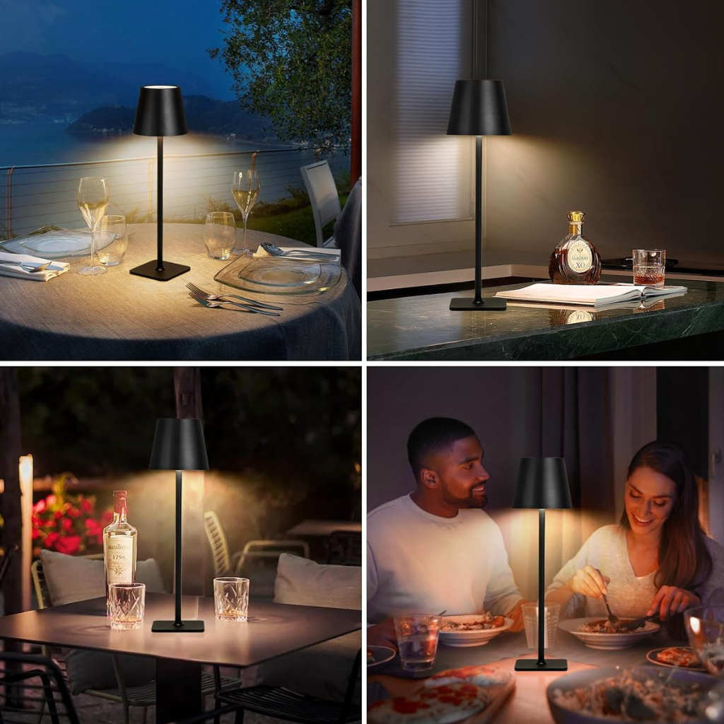 NORDIA | Kabellose wiederaufladbare Tischleuchte