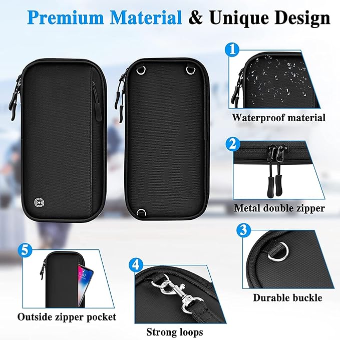 Nyomi | RFID-blockierende Reisepass-Hülle für die ganze Familie